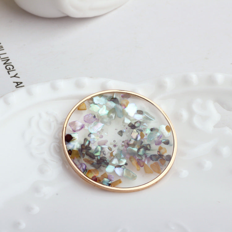 Wholesale 10pcs/packDIY accessories vintage glue transparent everlasting flower pearl earrings